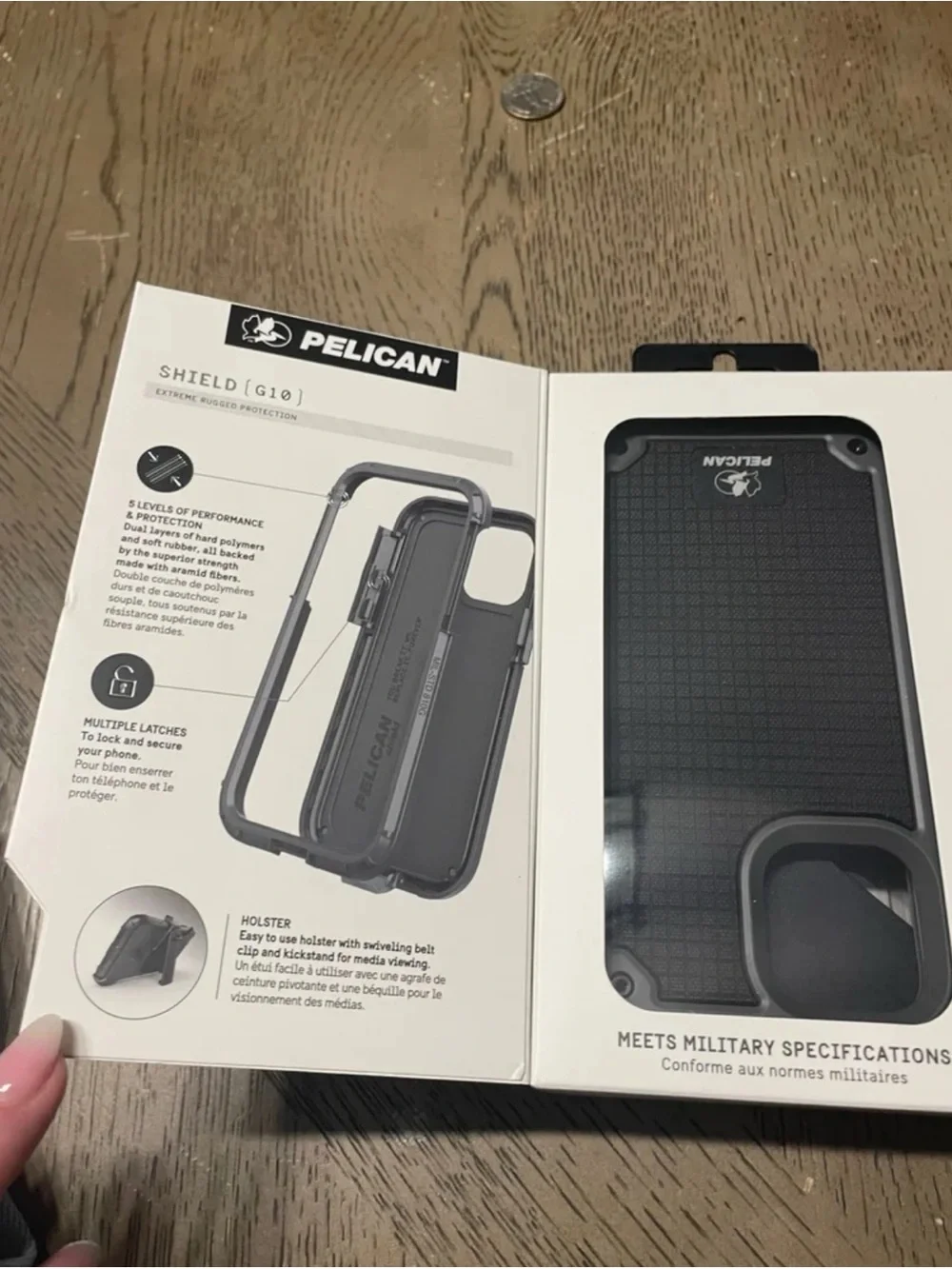 Pelican Shield G10 Rugged Case for iPhone 12 / 12 Pro - Gray